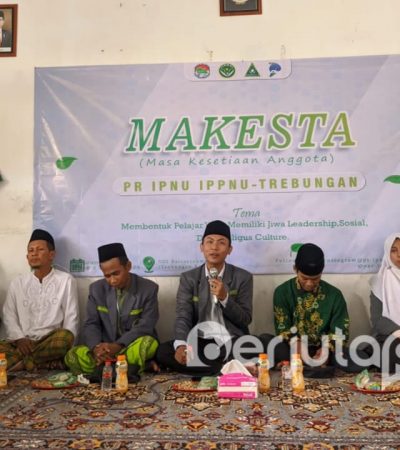 Ketua PC IPNU Situbondo Saat Sambutan Pada Pembukaan Makesta PR IPNU IPPNU Trebungan (BP/Istimewa)