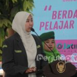 Rekanita Aisyah, Ketua PW IPPNU Jatim saat memberikan Sambutan (BP/Istimewa)
